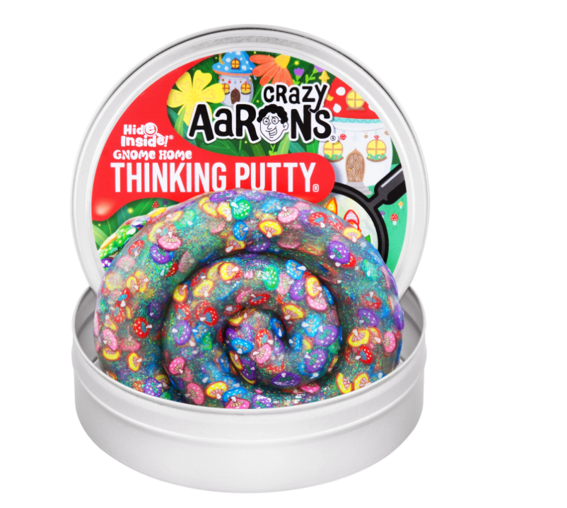CRAZY AARON'S 4" HIDE INSIDE THINKING PUTTY TIN - GNOME HOME