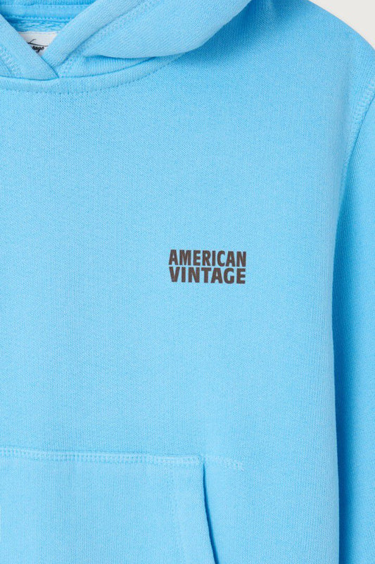 AMERICAN VINTAGE IZUBIRD HOODIE - VINTAGE LIGHT BLUE