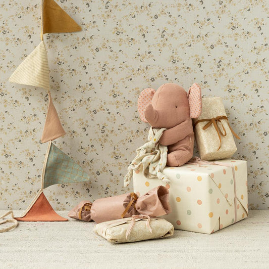 LULLABY ELEPHANT STUFFED ANIMAL - ROSE