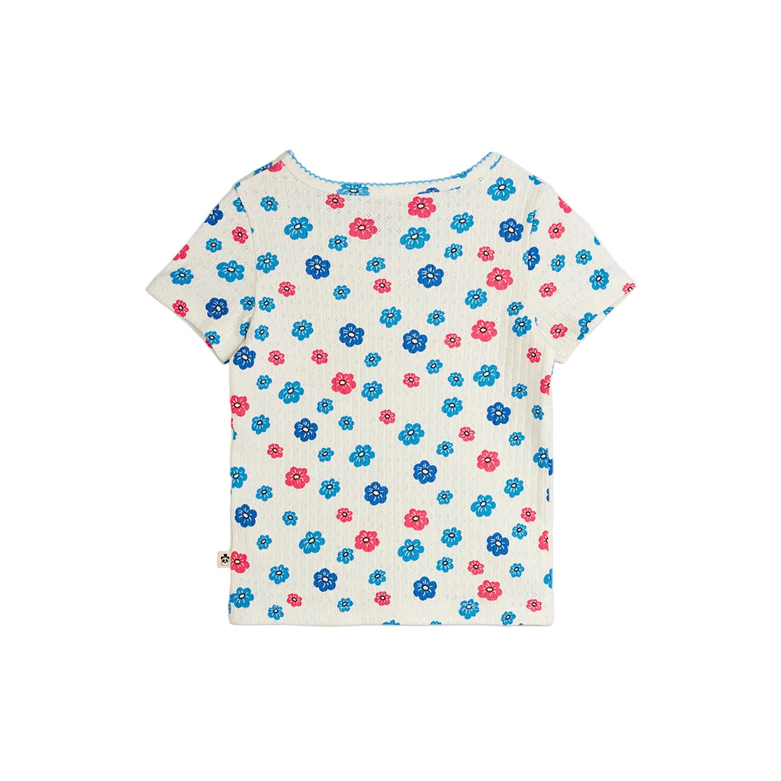 FLOWERS PICOT EDGE POINTELLE TEE