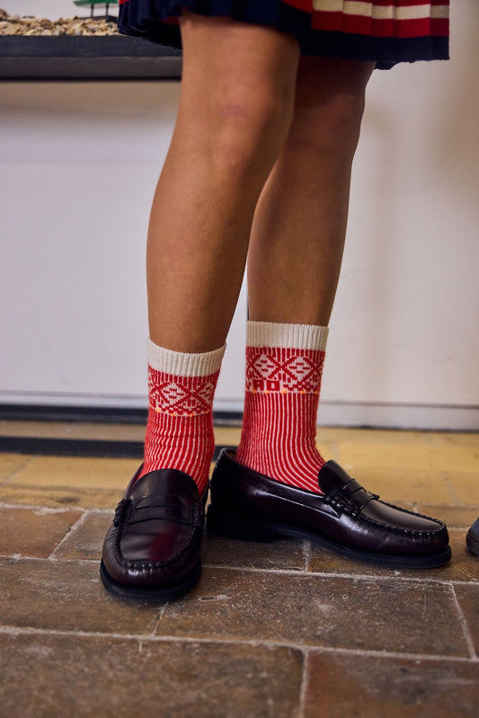 BONNY NORDIC SOCKS - FLUO RED