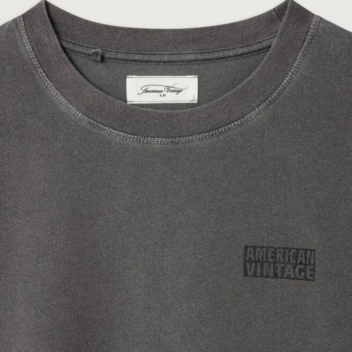 AMERICAN VINTAGE PYMAZ T SHIRT - VINTAGE CARBON