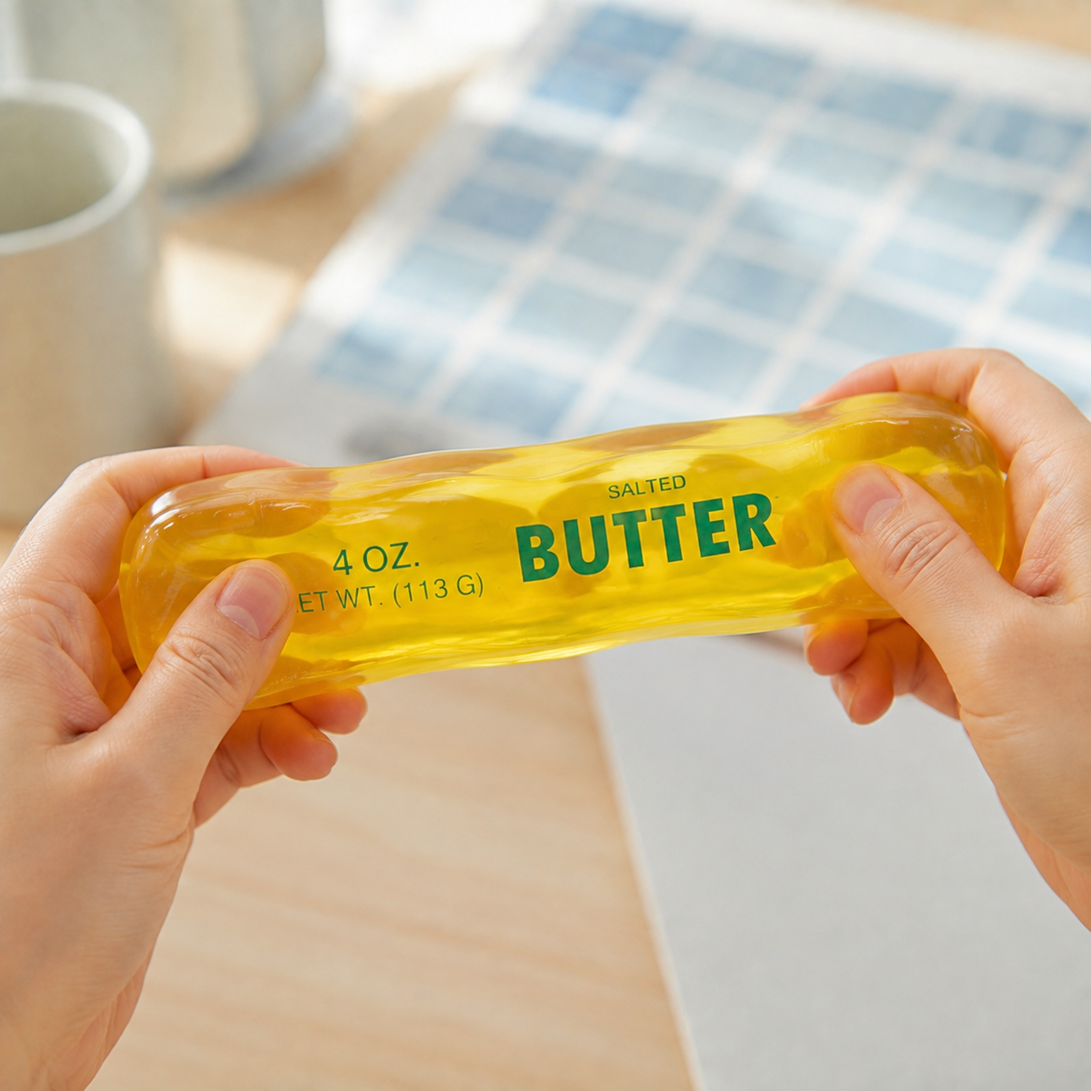 BUTTER BAR CLEAR SQUISHY STRESS TOY