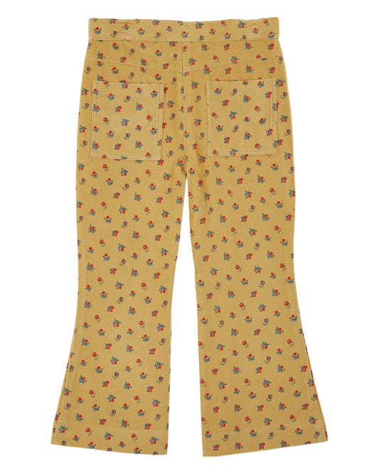 VELOUR FLORAL PANTS