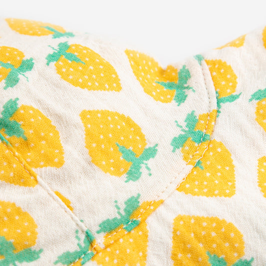 STRAWBERRY ALL OVER HAT - YELLOW