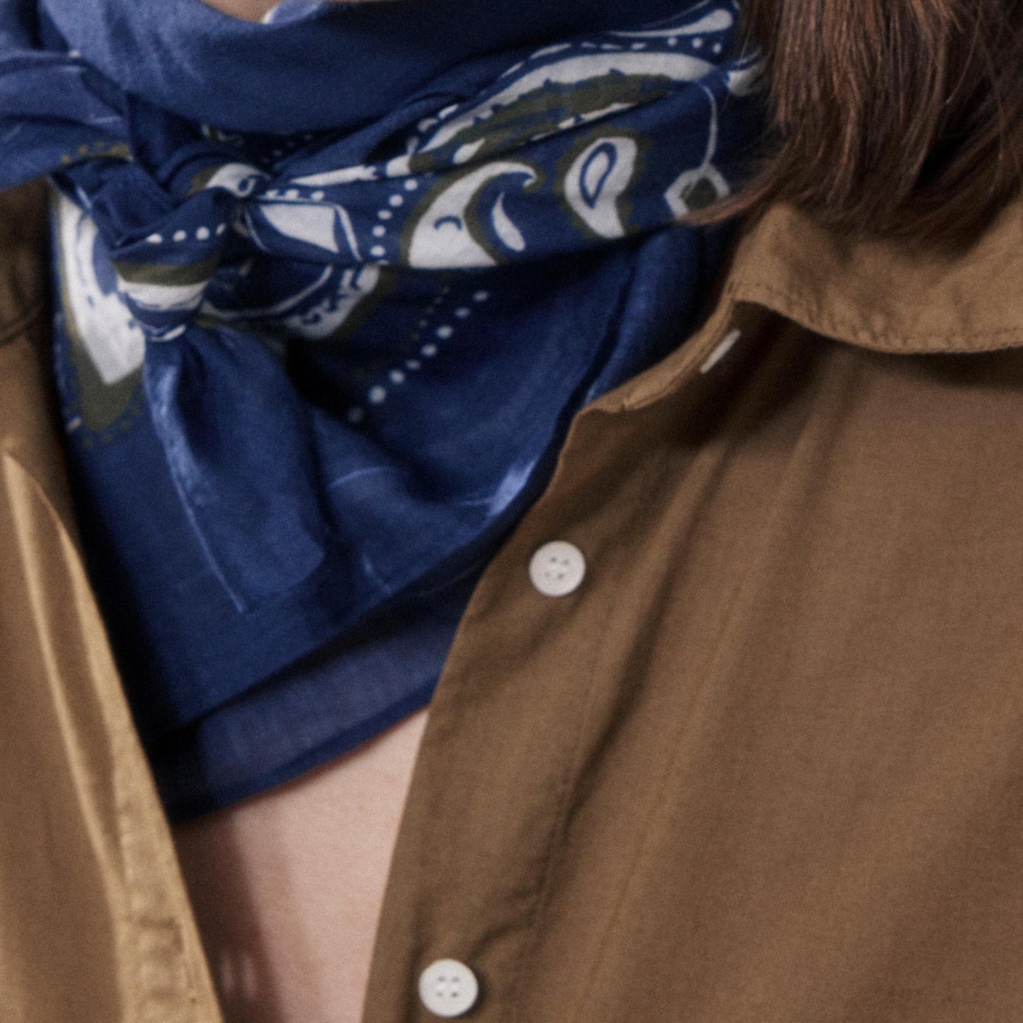 PAISLEY BANDANA - INDIGO BLUE