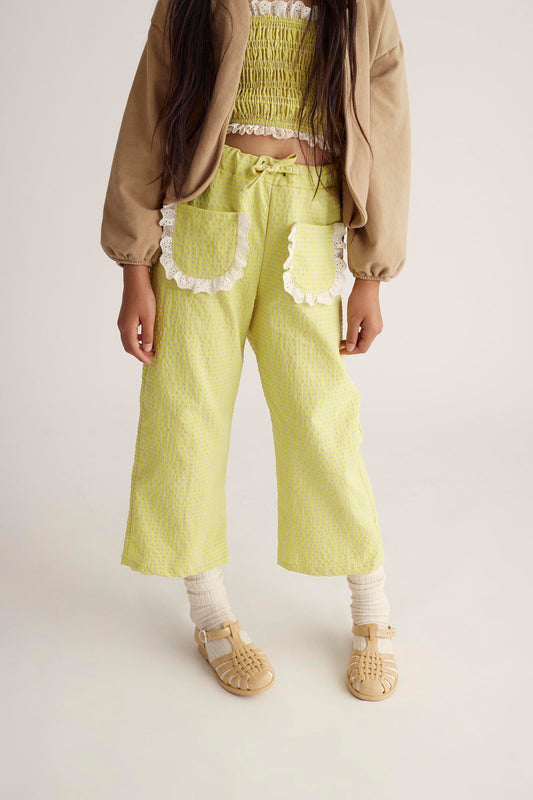 CLEAK GINGHAM YELLOW PANT