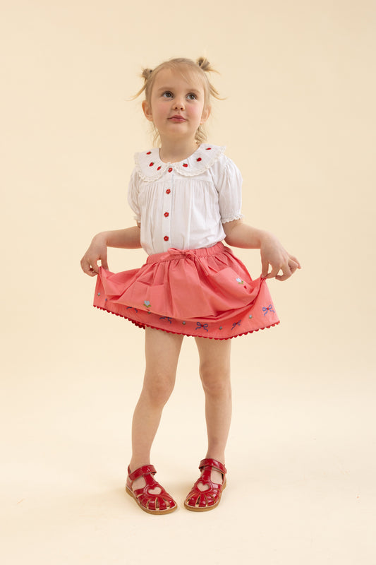 AJA STRAWBERRY BLOUSE SS