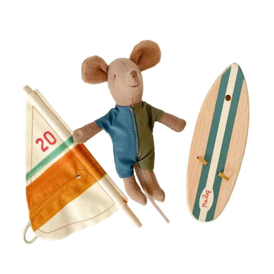 MAILEG BEACH MOUSE SURFER - LITTLE BROTHER