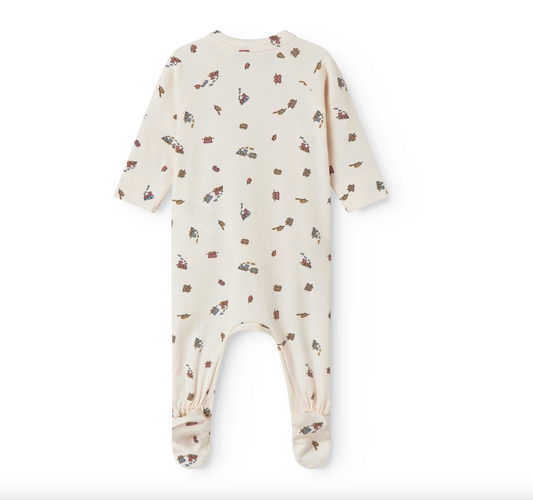 RUBELLO BABY JUMPSUIT TRAINS