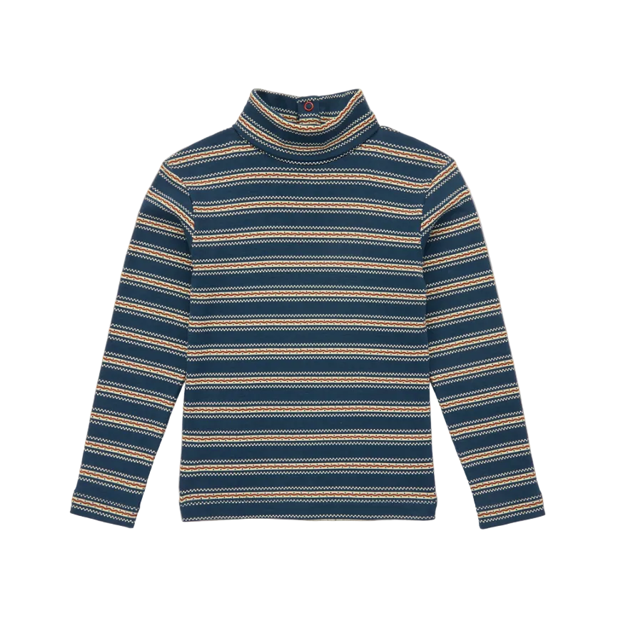 TURTLENECK - MARINE BLUE SCRAFFITO