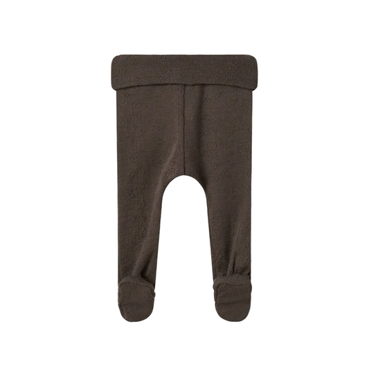 PIXA NOOS WOOL POINTELLE PANT - CHOCOLATE BROWN