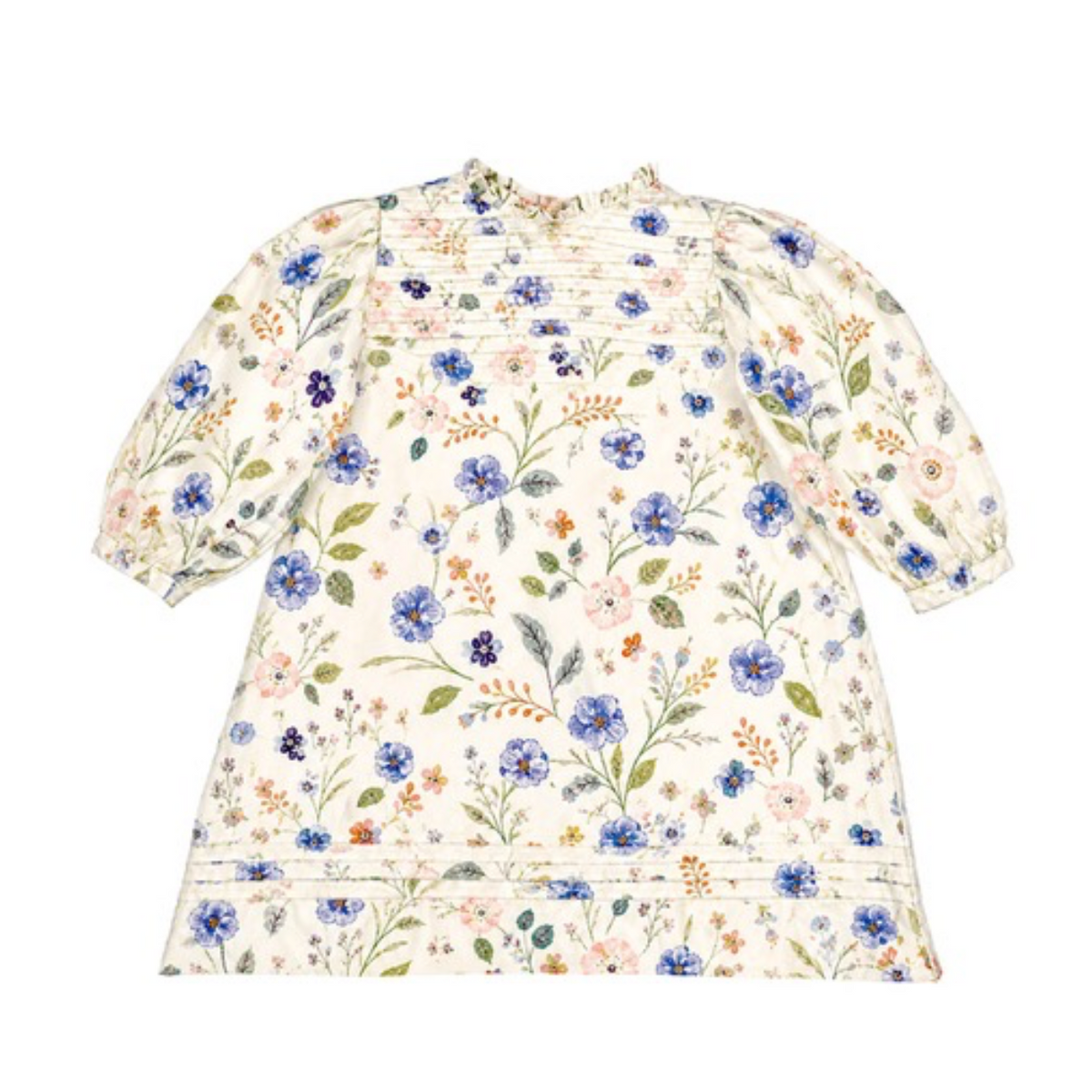 GARANCE DRESS - Blue Floral