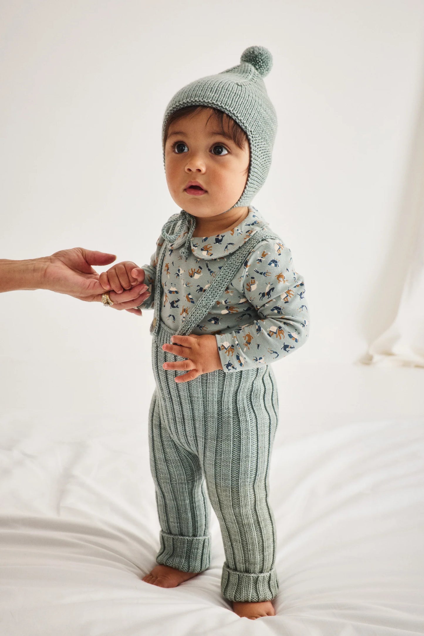 BABY RIB LONGIES OVERALLS
