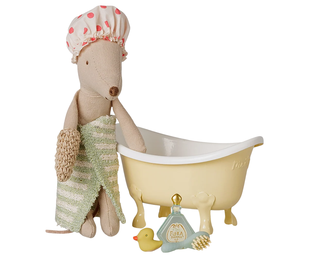 Bathtub set, Mouse - Yellow