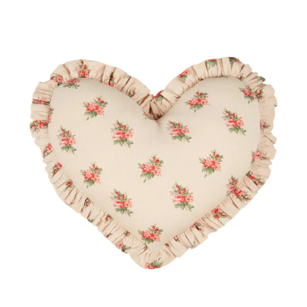 HEART CUSHION PILLOW - FLEURS DES BOIS