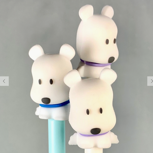 WHTIE DOG GEL PEN