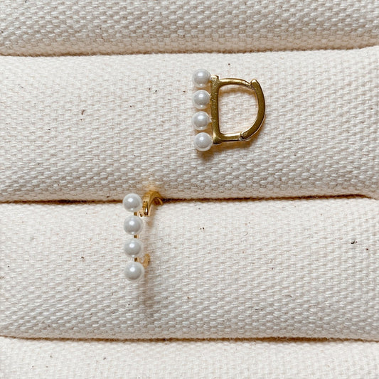 GOLD PEARL EARRING