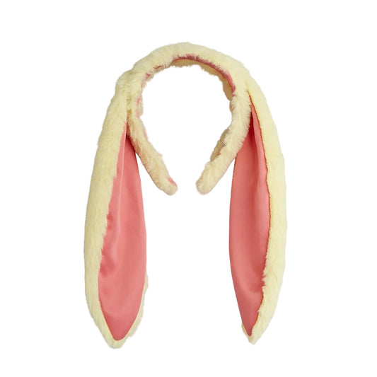 FAUX FUR RABBIT EAR HEADBAND