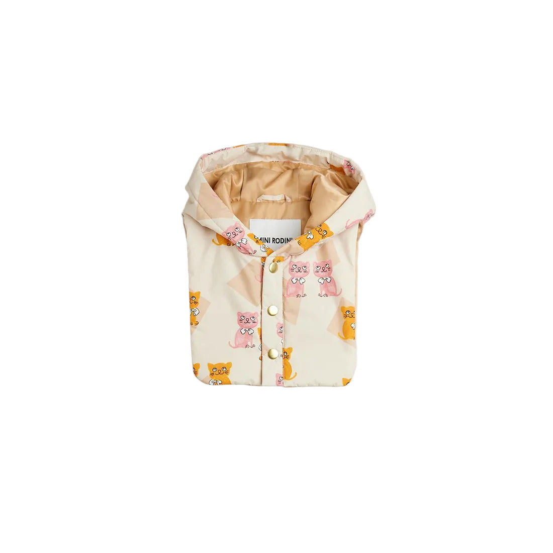 KITTENS AOP FAUX FUR COLLAR PUFFER - CHAPTER 2