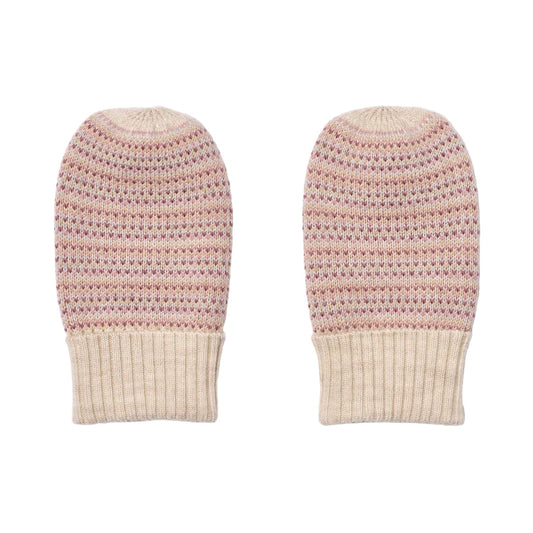 LILLOA JACQUARD MITTENS - ROSE