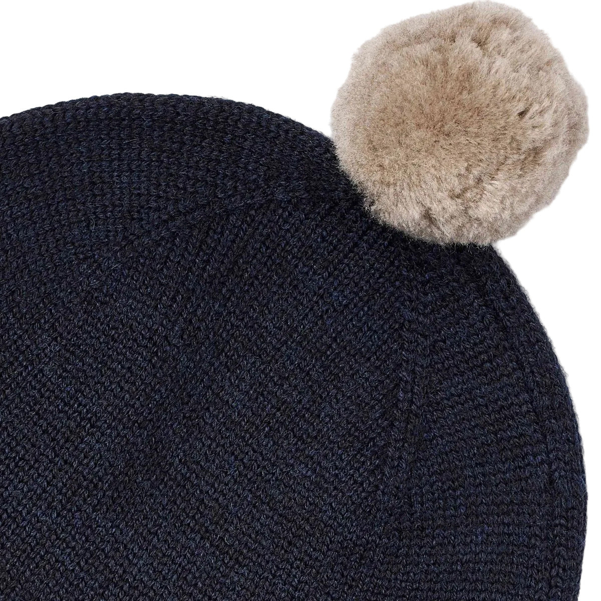 POMMA MERINO WOOL HAT - NAVY