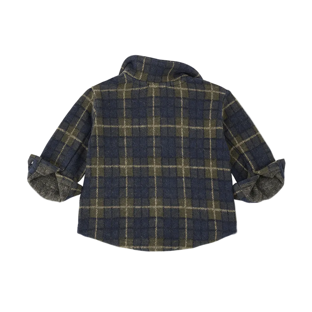 ATLIN PLAID SHIRT - BLUE