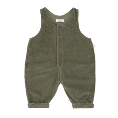 YOHO LINED CORDUROY OVERALLS - KHAKI
