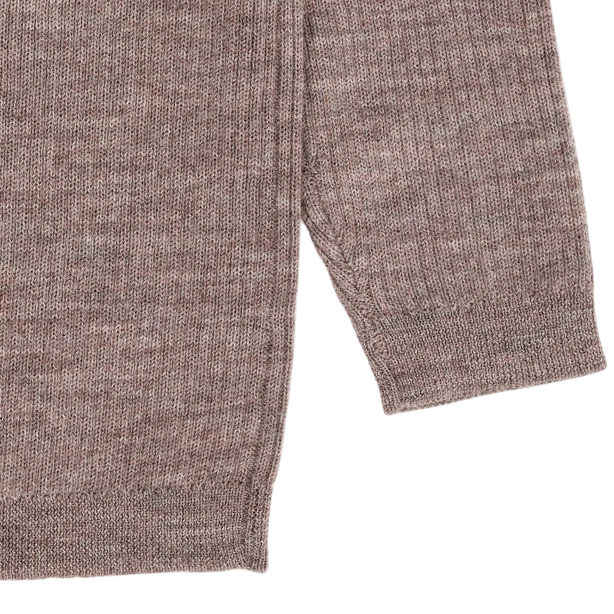 MERINO CLASSIC RIB TEE - NATURAL MELANGE