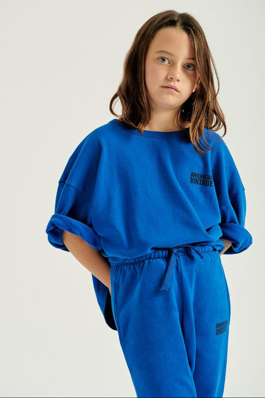 AMERICAN VINTAGE KIDS YKOBOW JOGGER - INDIGO