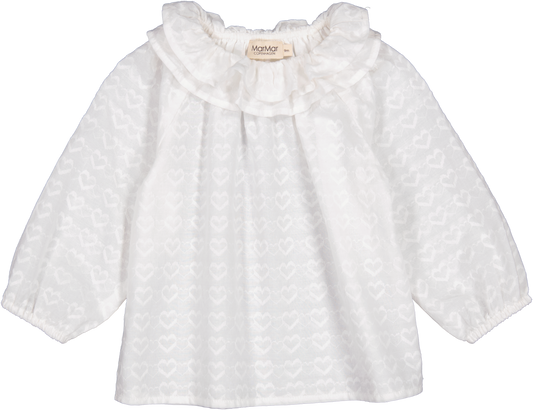TONELLA HEART DOBBY BLOUSE