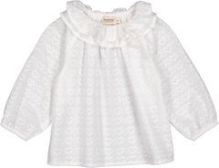 TONELLA HEART DOBBY BLOUSE