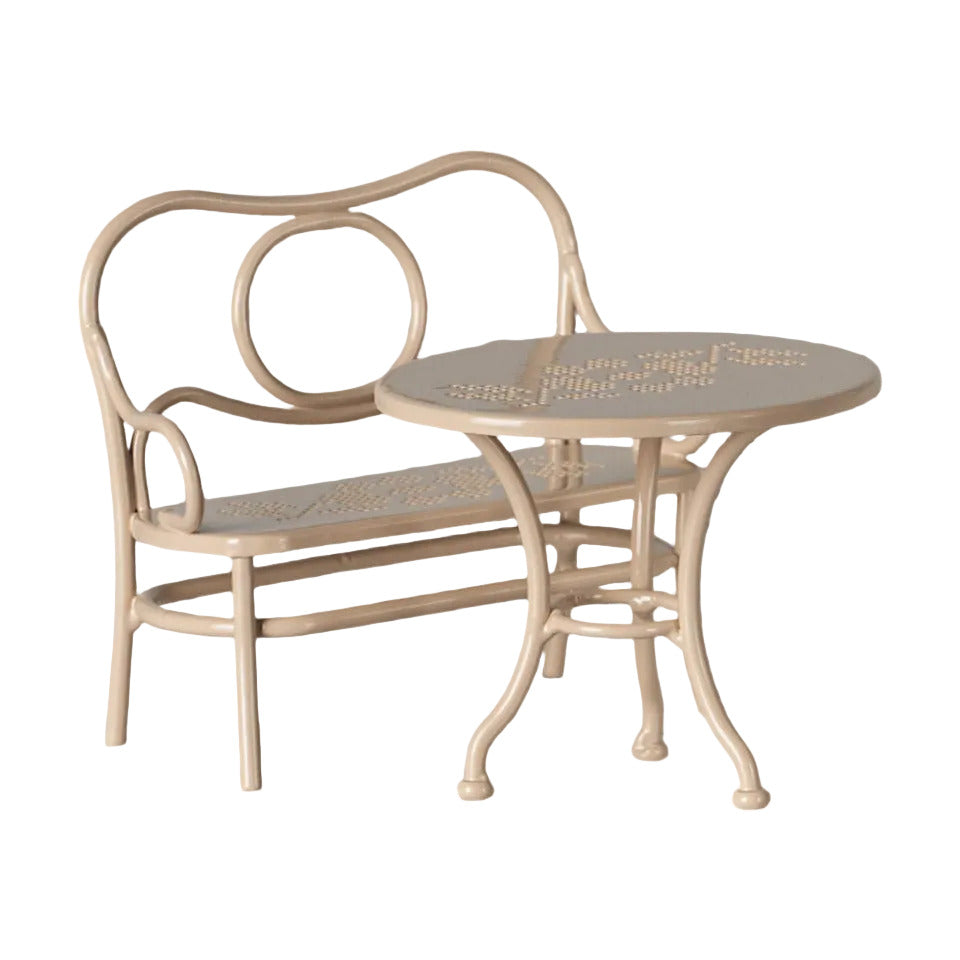 MAILEG MOUSE CAFE SET - PALE PINK