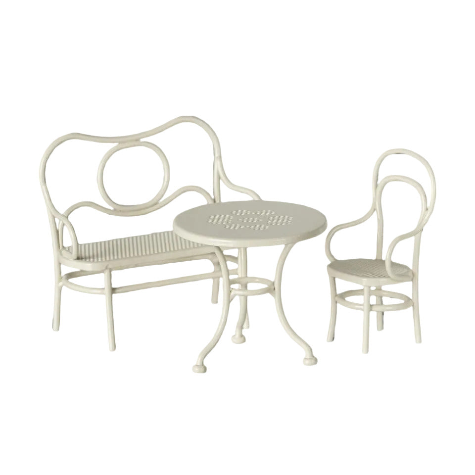 MAILEG MOUSE CAFE SET SMALL - OFF WHITE