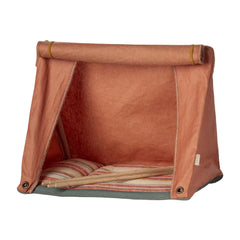 MAILEG MOUSE HAPPY CAMPER TENT - ORANGE