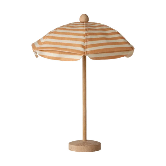 MAILEG BEACH STRIPED UMBRELLA - SOFT CORAL