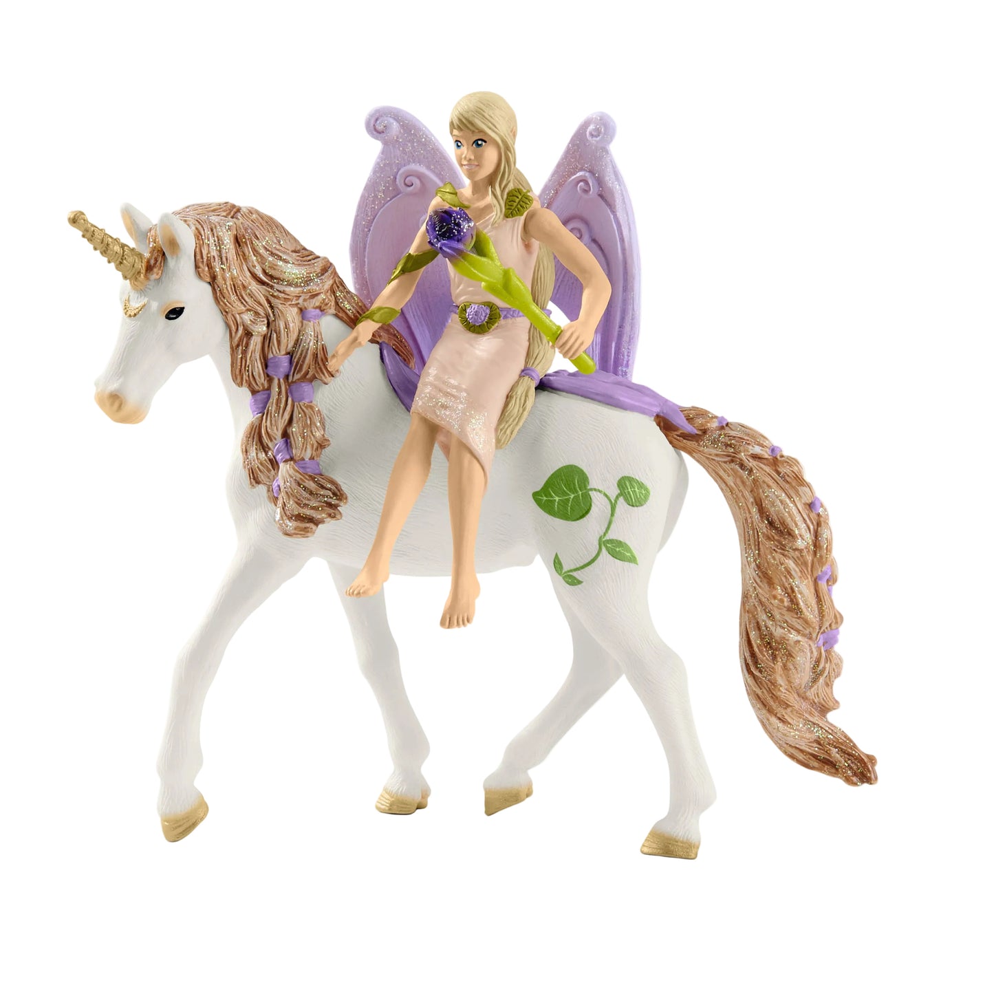 GLITTERING FLOWER FAIRY & UNICORN HOUSE PLAYSET