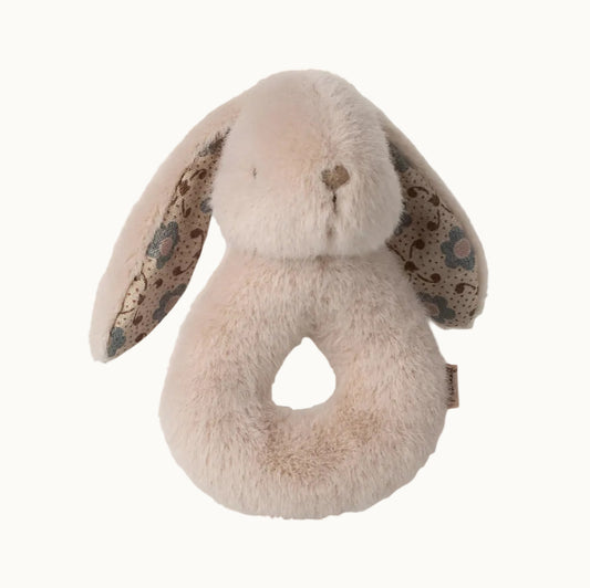 MAILEG RABBIT RATTLE SET - POWDER