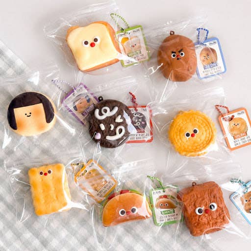 KOREAN SNACK SQUISHY KEYCHAIN  BLIND BOX