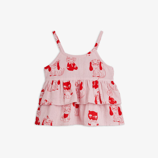 MINIBABIES WOVEN FRILL TANK