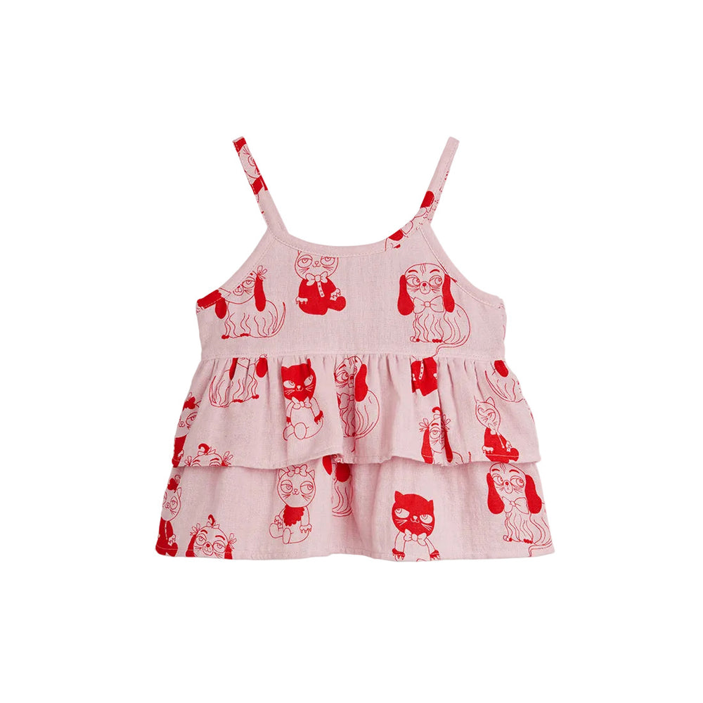 MINIBABIES WOVEN FRILL TANK