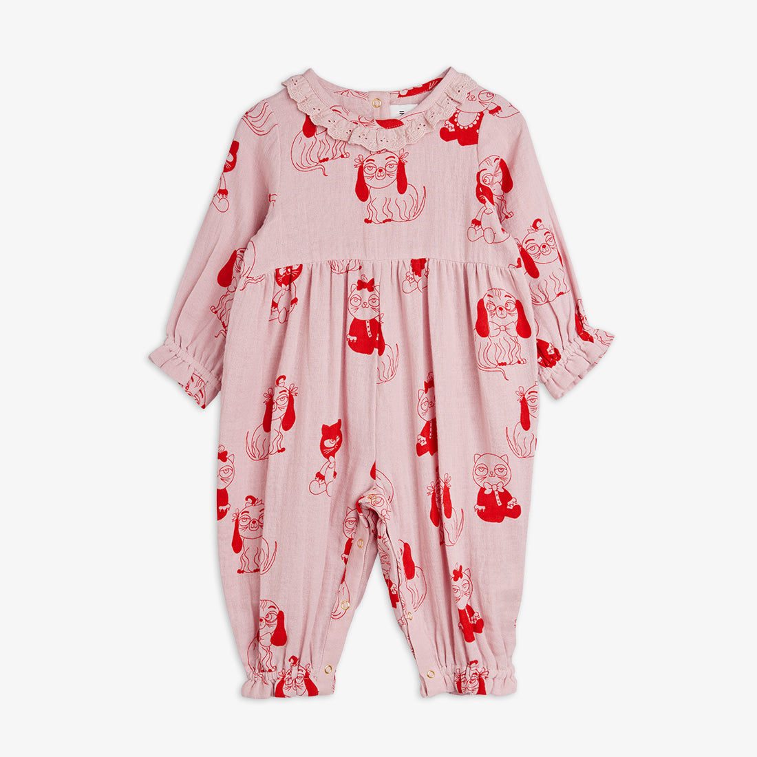 MINIBABIES WOVEN BABY JUMPSUIT