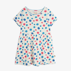 FLOWERS PICOT EDGE POINTELLE DRESS