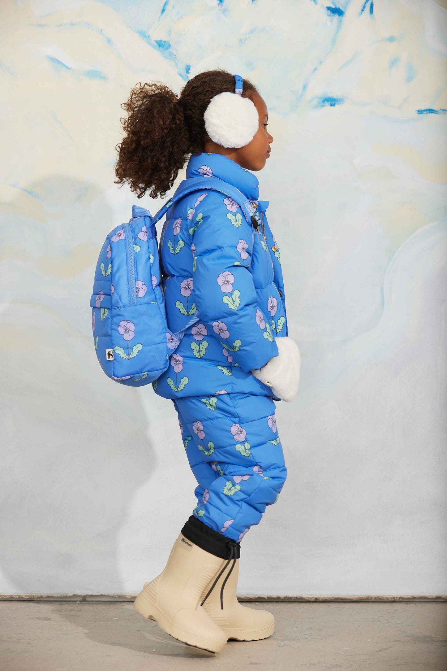 VIOLAS AOP CITY PUFFER