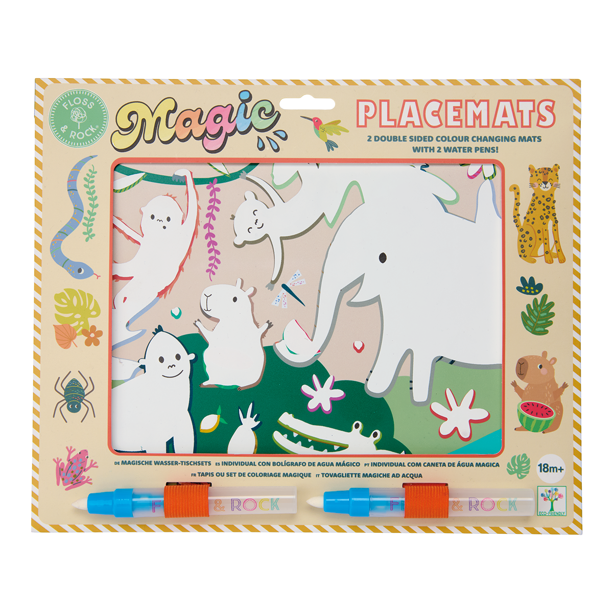 JUNGLE MAGIC WATER COLORING MATS