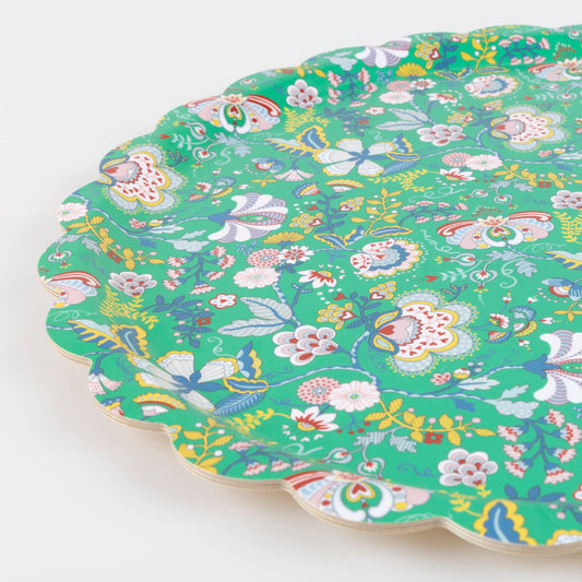 LIBERTY OF LONDON GREEN MABELLE LARGE TRAY