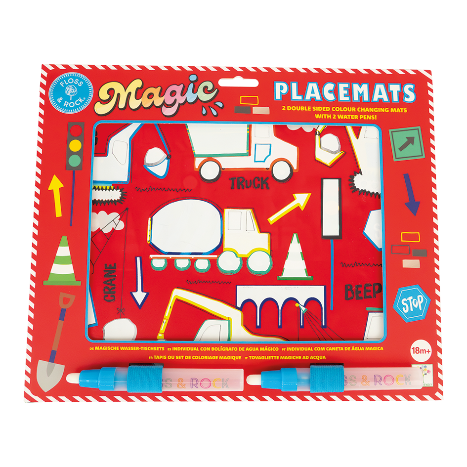 CONSTRUCTION MAGIC WATER COLORING MATS
