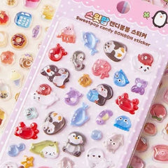 SWEETPOP CANDY BONBON PUFFY STICKERS