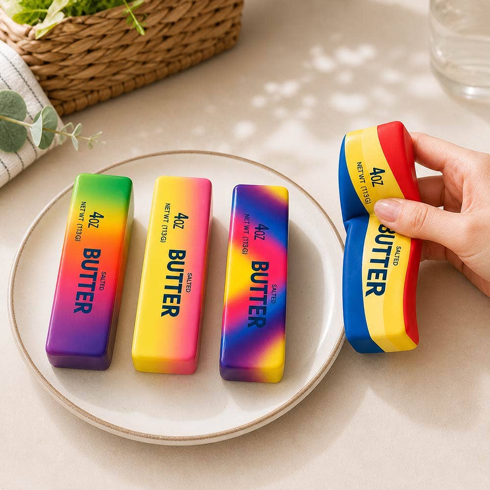 RAINBOW BUTTER BAR SENSORY TOY