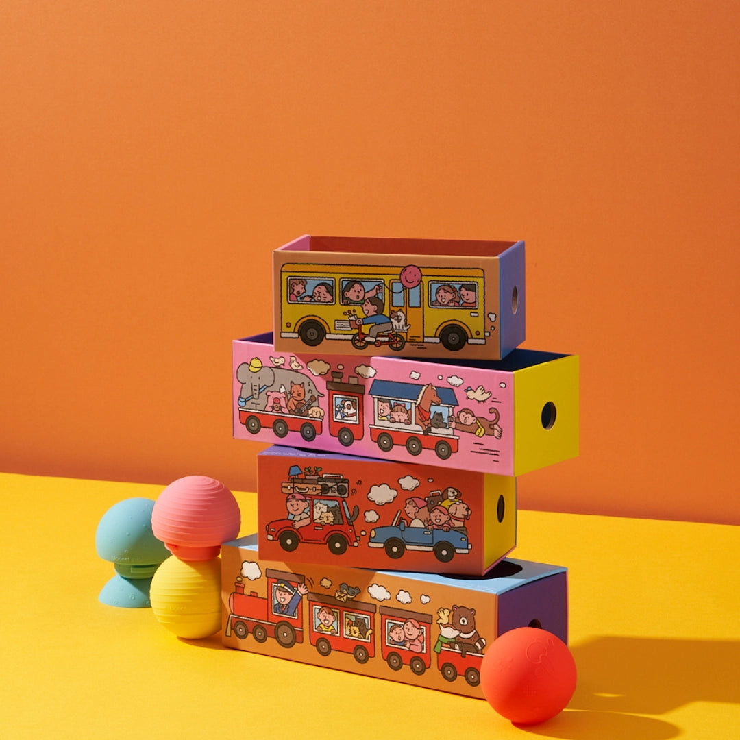 B IS FOR BALL® X SUNDAE BATH, TEETH & SENSORY TRAIN TOY SET